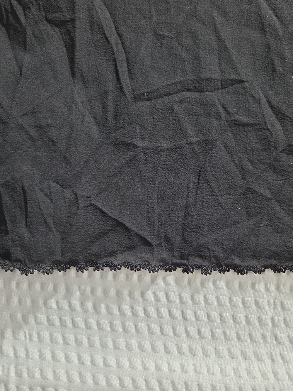 CHANEL Black Silk Lace-Trim Slip Shear Dress - Picture 7 of 7